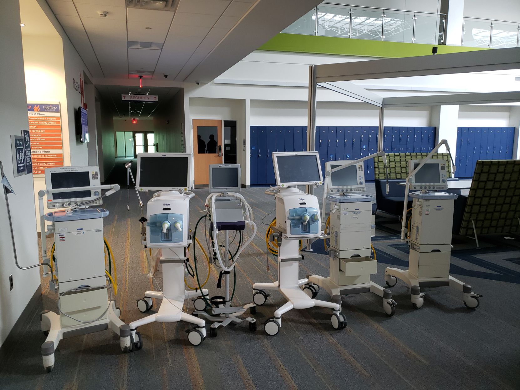 donated ventilators PA college of health sciences